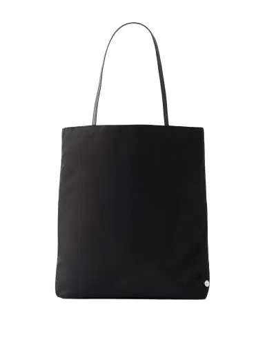 Valesque Thea Leather-trimmed Satin-shell Tote Bag | Thumbnail 1 Valesque Thea Leather-trimmed Satin-shell Tote Bag | Thumbnail 1