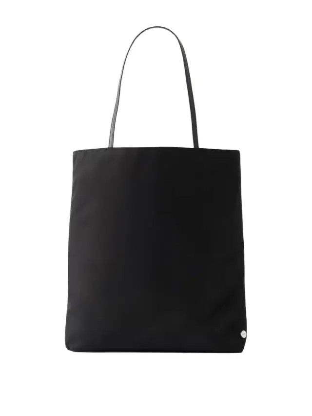 Thea Leather-trimmed Satin-shell Tote Bag