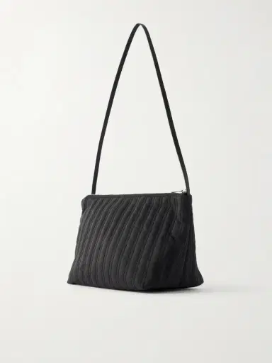 Valesque Corset Leather-trimmed Quilted Satin-shell Shoulder Bag | Thumbnail 4 Valesque Corset Leather-trimmed Quilted Satin-shell Shoulder Bag | Thumbnail 4