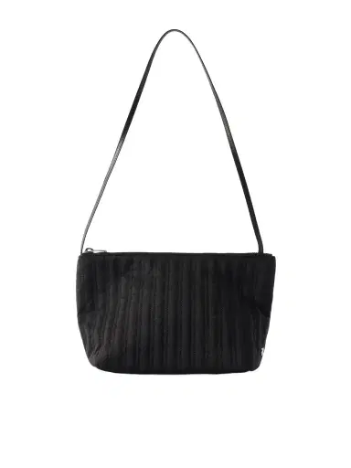 Valesque Corset Leather-trimmed Quilted Satin-shell Shoulder Bag | Thumbnail 1 Valesque Corset Leather-trimmed Quilted Satin-shell Shoulder Bag | Thumbnail 1