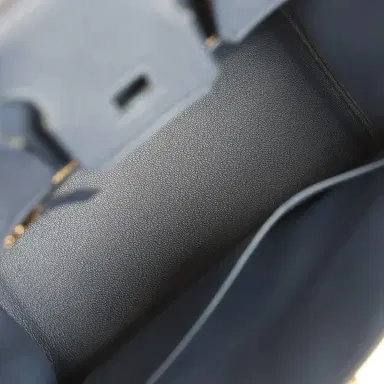 HERMÈS Hermes Birkin 25 Bleu Abysse Togo Gold Hardware | Thumbnail 8 HERMÈS Hermes Birkin 25 Bleu Abysse Togo Gold Hardware | Thumbnail 8