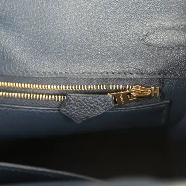 HERMÈS Hermes Birkin 25 Bleu Abysse Togo Gold Hardware | Thumbnail 9 HERMÈS Hermes Birkin 25 Bleu Abysse Togo Gold Hardware | Thumbnail 9