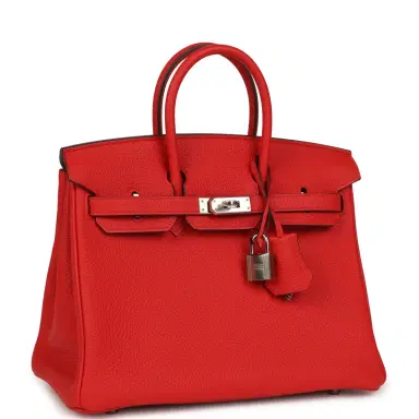 HERMÈS Hermes Birkin 25 Rouge de Coeur Togo Palladium Hardware | Thumbnail 2 HERMÈS Hermes Birkin 25 Rouge de Coeur Togo Palladium Hardware | Thumbnail 2
