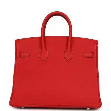HERMÈS Hermes Birkin 25 Rouge de Coeur Togo Palladium Hardware | Thumbnail 4 HERMÈS Hermes Birkin 25 Rouge de Coeur Togo Palladium Hardware | Thumbnail 4