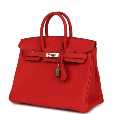 HERMÈS Hermes Birkin 25 Rouge de Coeur Togo Palladium Hardware | Thumbnail 5 HERMÈS Hermes Birkin 25 Rouge de Coeur Togo Palladium Hardware | Thumbnail 5