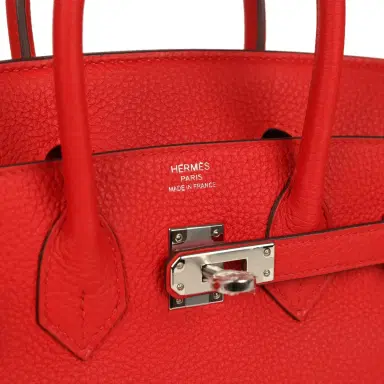 HERMÈS Hermes Birkin 25 Rouge de Coeur Togo Palladium Hardware | Thumbnail 7 HERMÈS Hermes Birkin 25 Rouge de Coeur Togo Palladium Hardware | Thumbnail 7