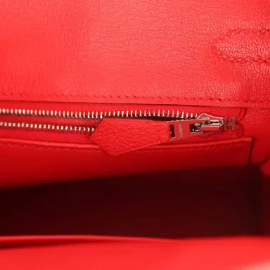 HERMÈS Hermes Birkin 25 Rouge de Coeur Togo Palladium Hardware | Thumbnail 9 HERMÈS Hermes Birkin 25 Rouge de Coeur Togo Palladium Hardware | Thumbnail 9