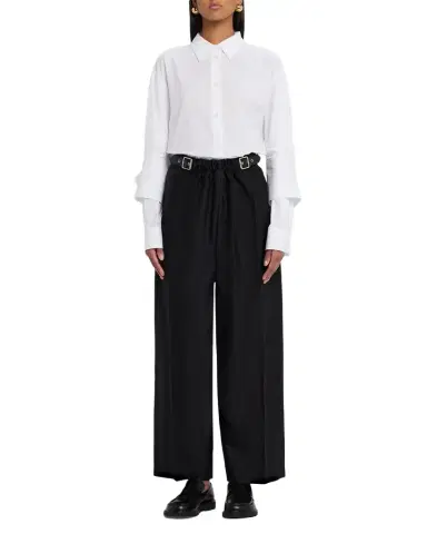 Loewe Striped Double-Sleeve Poplin Button-Down Shirt | Thumbnail 1 Loewe Striped Double-Sleeve Poplin Button-Down Shirt | Thumbnail 1