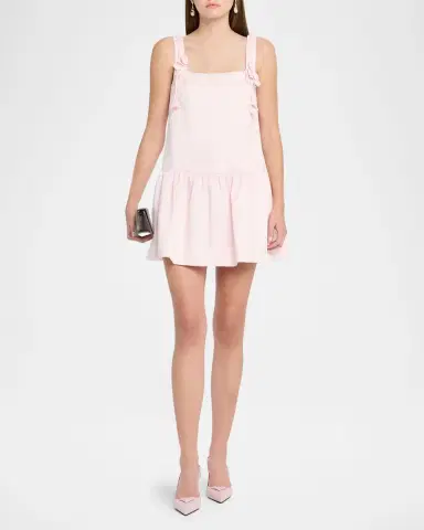 Self-Portrait Flower Taffeta Mini Dress | Thumbnail 2 Self-Portrait Flower Taffeta Mini Dress | Thumbnail 2