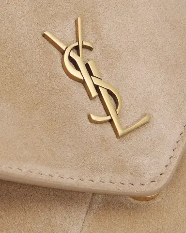 Saint Laurent Cassandre Large Suede Envelope Clutch Bag | Thumbnail 5