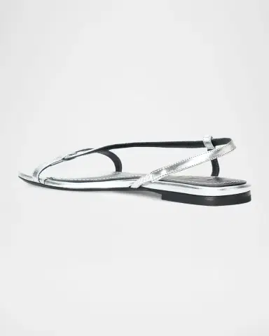 Staud Louden Metallic Leather Sandals | Thumbnail 2