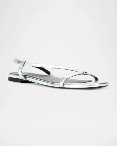 Staud Louden Metallic Leather Sandals | Thumbnail 5