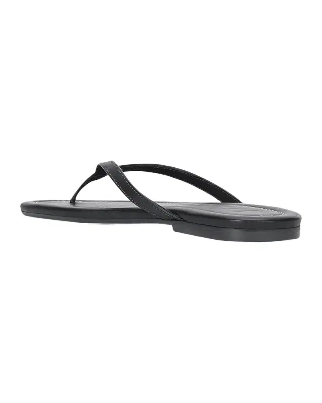 STAUD Freja Leather Thong Sandals