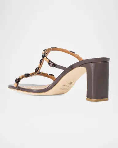Staud Talita Beaded Leather Sandals | Thumbnail 2 Staud Talita Beaded Leather Sandals | Thumbnail 2
