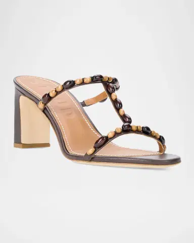 Staud Talita Beaded Leather Sandals | Thumbnail 5 Staud Talita Beaded Leather Sandals | Thumbnail 5