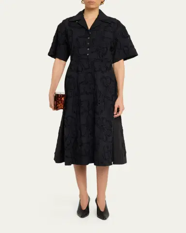 3.1 Phillip Lim Floral Embroidered Midi Shirtdress | Thumbnail 11