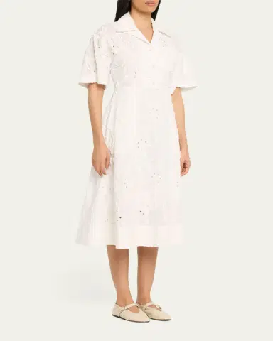 3.1 Phillip Lim Floral Embroidered Midi Shirtdress | Thumbnail 8