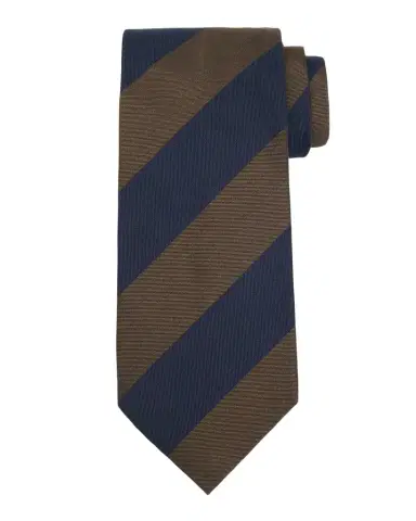 dunhill Men's Silk Wide Stripe Mulberry Silk Tie | Thumbnail 1 dunhill Men's Silk Wide Stripe Mulberry Silk Tie | Thumbnail 1