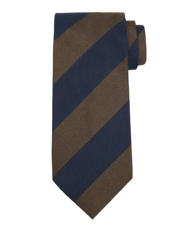 Men 's Silk Wide Stripe Mulberry Silk Tie
