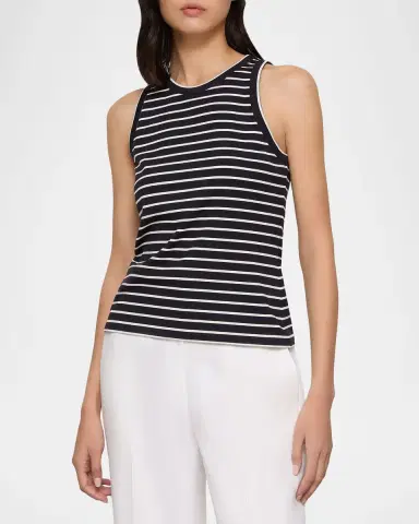 Lafayette 148 New York Striped Racerback Tank | Thumbnail 3