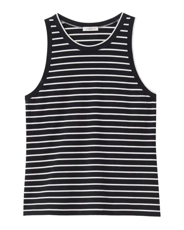 Lafayette 148 New York Striped Racerback Tank