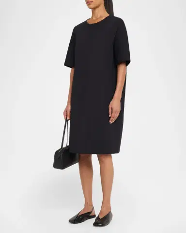 Lafayette 148 New York Scuba Mini T-Shirt Dress | Thumbnail 4