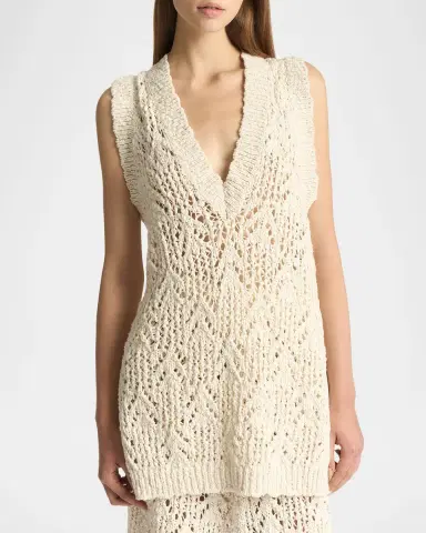 Malo Cotton Flamme Knit Tank Top | Thumbnail 4 Malo Cotton Flamme Knit Tank Top | Thumbnail 4