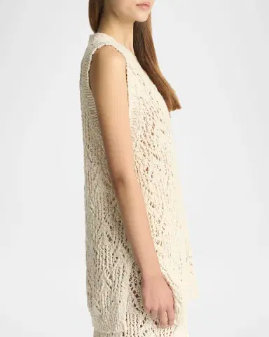 Malo Cotton Flamme Knit Tank Top | Thumbnail 6 Malo Cotton Flamme Knit Tank Top | Thumbnail 6