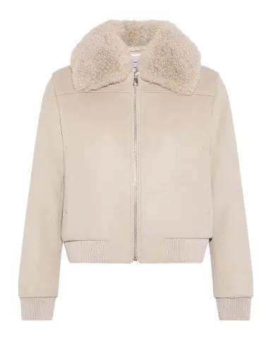 Yves Salomon Cashmere-Blend Bomber Jacket with Removable Shearling Collar | Thumbnail 2 Yves Salomon Cashmere-Blend Bomber Jacket with Removable Shearling Collar | Thumbnail 2