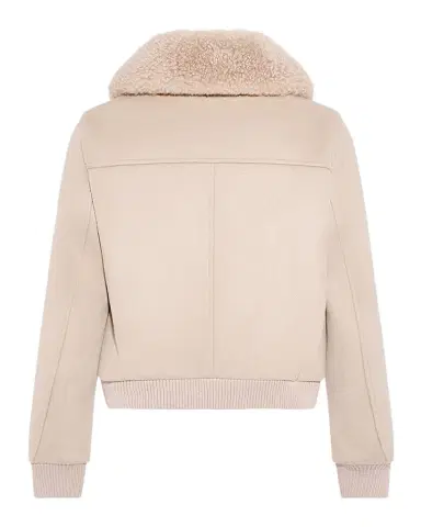 Yves Salomon Cashmere-Blend Bomber Jacket with Removable Shearling Collar | Thumbnail 1 Yves Salomon Cashmere-Blend Bomber Jacket with Removable Shearling Collar | Thumbnail 1