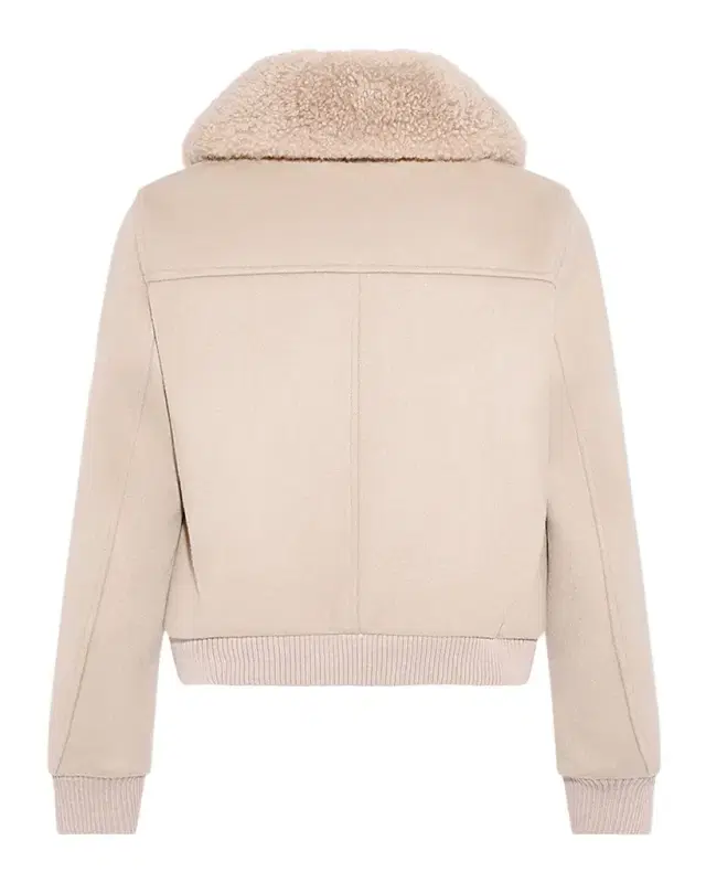 Yves Salomon Cashmere-Blend Bomber Jacket with Removable Shearling Collar