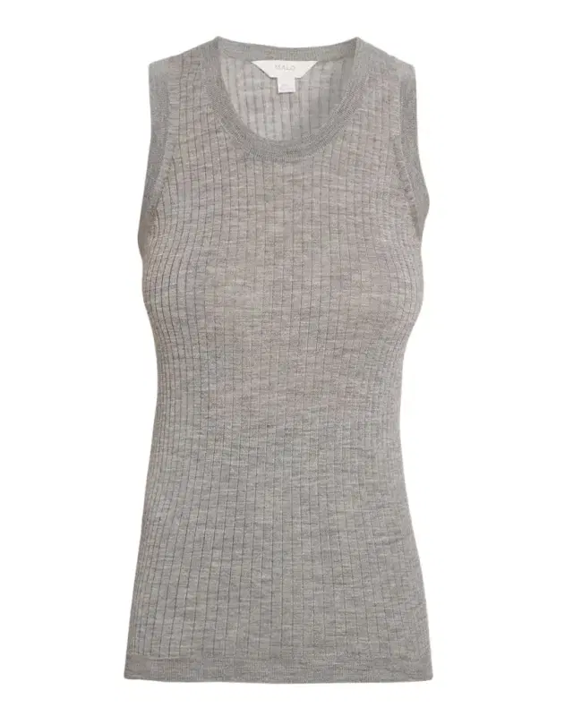 Malo Cashmere Rib Tank Top