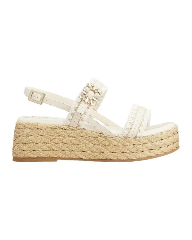 Roger Vivier Summer Strass Platform Espadrille Sandals