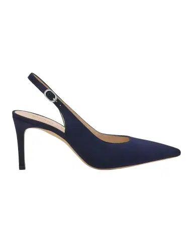 Stuart Weitzman 75mm Stuart Power Suede Slingback Pumps | Thumbnail 1 Stuart Weitzman 75mm Stuart Power Suede Slingback Pumps | Thumbnail 1