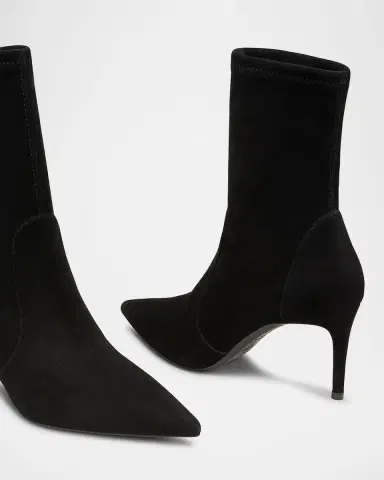 Stuart Weitzman 75mm Stuart Power Suede Booties | Thumbnail 3