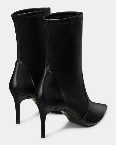 Stuart Weitzman 75mm Stuart Power Leather Booties | Thumbnail 2 Stuart Weitzman 75mm Stuart Power Leather Booties | Thumbnail 2