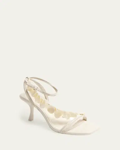 Simkhai Elin Shell Leather Ankle-Strap Sandals | Thumbnail 4 Simkhai Elin Shell Leather Ankle-Strap Sandals | Thumbnail 4