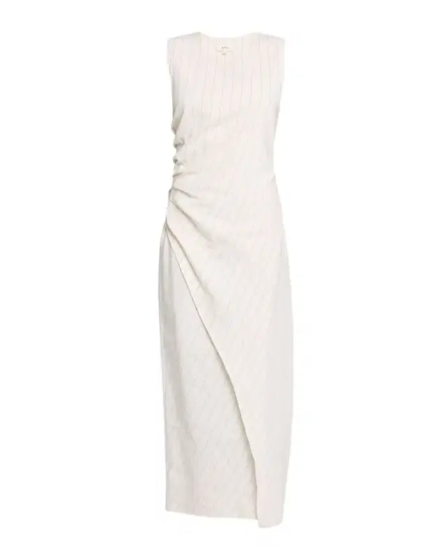 A.L.C. Caroline Pinstripe Linen-Blend Tank Dress