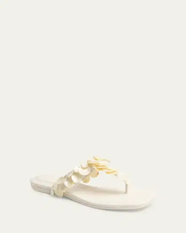 Simkhai Elin Shell Leather Thong Sandals | Thumbnail 4