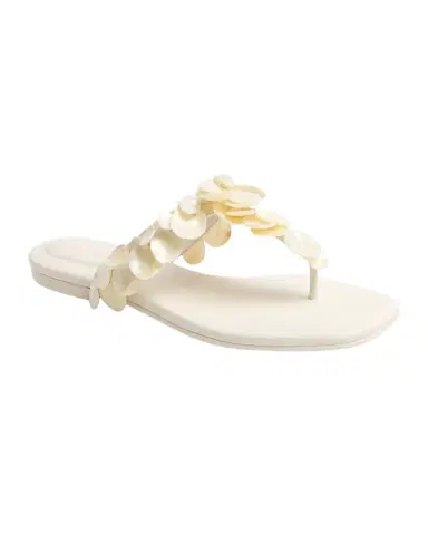 Simkhai Elin Shell Leather Thong Sandals | Thumbnail 1