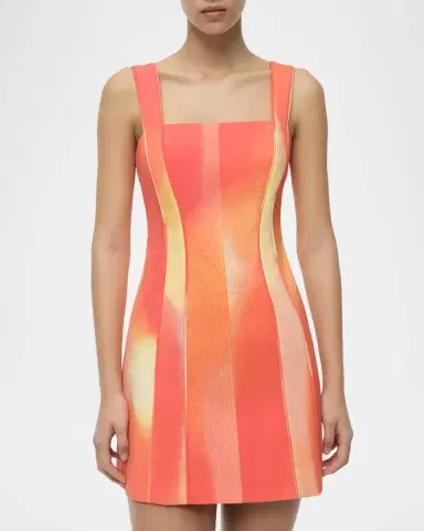 SIMKHAI Calyx Square-Neck Mini Dress | Thumbnail 4 SIMKHAI Calyx Square-Neck Mini Dress | Thumbnail 4