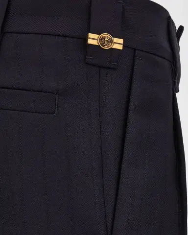 Versace Men's Virgin Wool Trousers | Thumbnail 3 Versace Men's Virgin Wool Trousers | Thumbnail 3