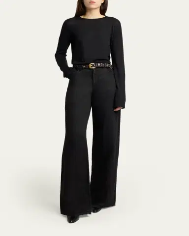 The Row Eglitta Straight-Leg Linen Jeans | Thumbnail 6 The Row Eglitta Straight-Leg Linen Jeans | Thumbnail 6
