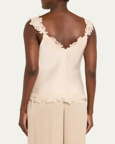 Kobi Halperin Faye Sleeveless Lace-Trim Blouse | Thumbnail 3 Kobi Halperin Faye Sleeveless Lace-Trim Blouse | Thumbnail 3