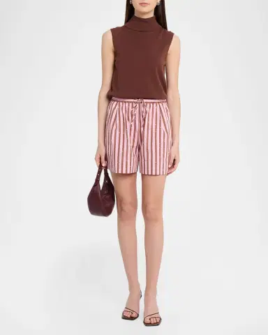 Essentiel Antwerp Jeeuw Embellished Striped Shorts | Thumbnail 2 Essentiel Antwerp Jeeuw Embellished Striped Shorts | Thumbnail 2