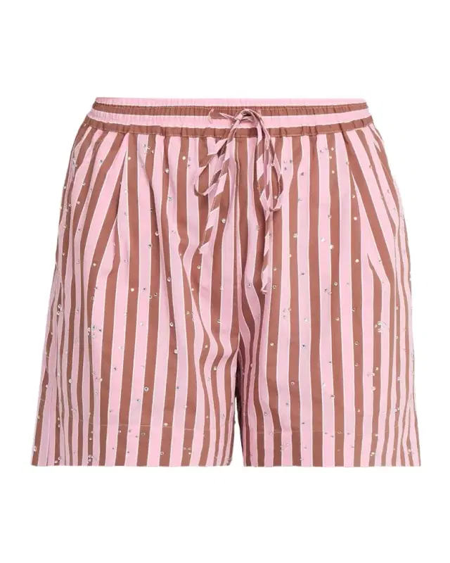 Jeeuw Embellished Striped Shorts