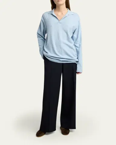 The Row Dender Straight-Leg Wool Gabardine Pants | Thumbnail 6 The Row Dender Straight-Leg Wool Gabardine Pants | Thumbnail 6