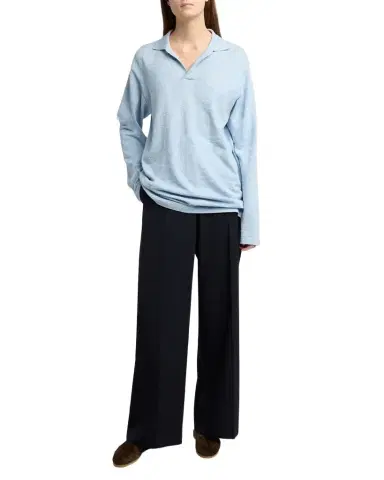 The Row Dender Straight-Leg Wool Gabardine Pants | Thumbnail 1 The Row Dender Straight-Leg Wool Gabardine Pants | Thumbnail 1