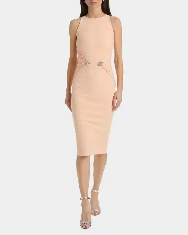 Chiara Boni La Petite Robe Nereo Sleeveless Embellished Midi Sheath Dress | Thumbnail 2 Chiara Boni La Petite Robe Nereo Sleeveless Embellished Midi Sheath Dress | Thumbnail 2