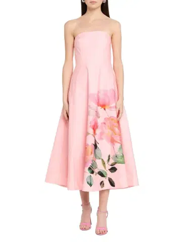 As It May Strapless Floral-Print Midi Dress | Thumbnail 1